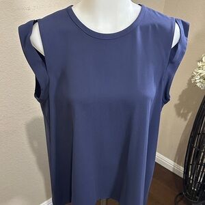 BCBGMaxAzria Deep Blue Sleeveless Blouse size M box 3